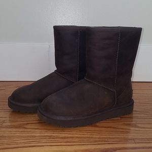 Leather Bomber Classic Ugg Boots